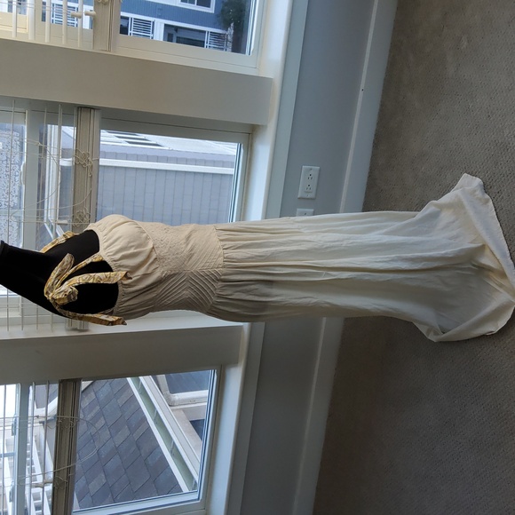 **1 Left SZ 2**Free People Santorini Ivory Ecru Maxi Dress - Picture 6 of 16